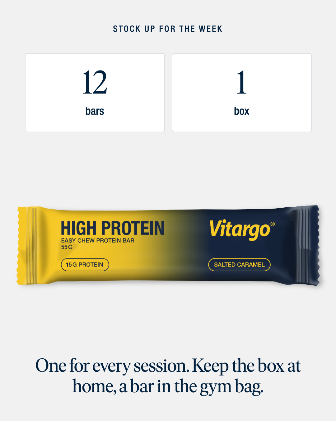 Vitargo High Protein Bar 12-pack Box